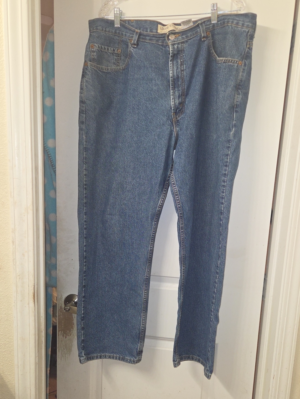 Levi's Straight-Leg Blue Denim Jeans